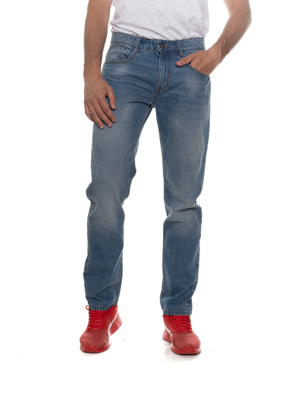 Sam 73 Modré pánske džínsy rovného strihu SAM 73