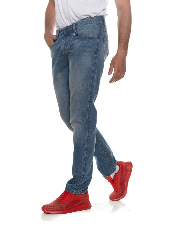 Sam 73 Modré pánske džínsy rovného strihu SAM 73