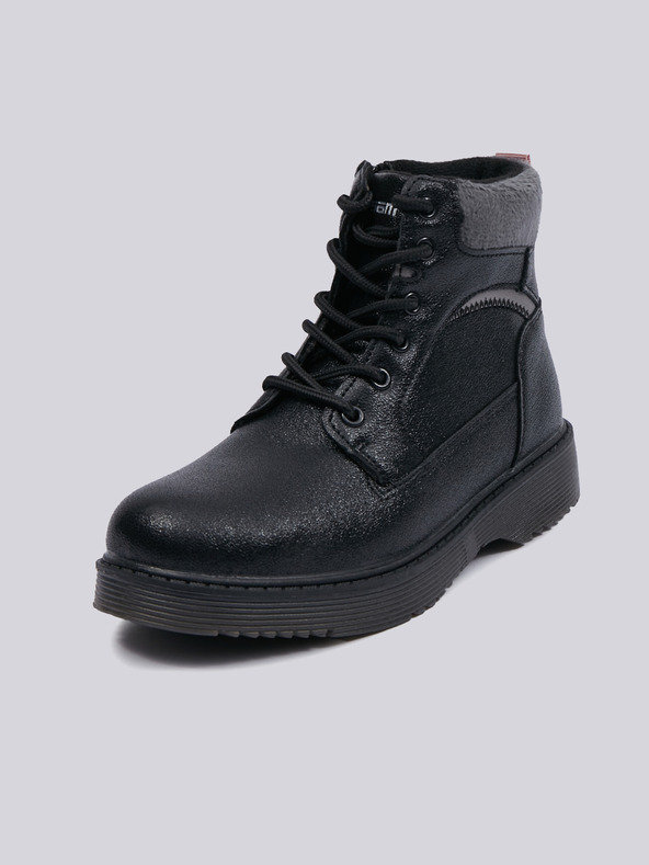 Sam 73 Čierne dievčenské členkové čižmy SAM 73 Thordia