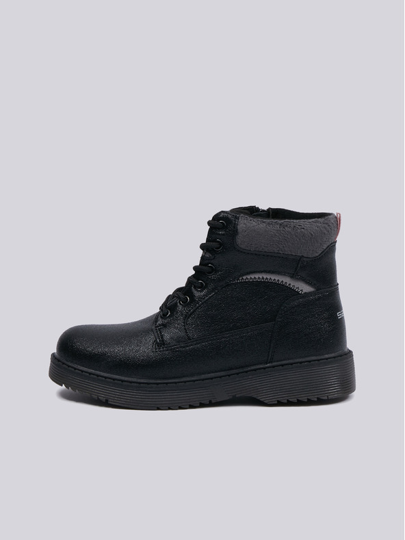 Sam 73 Čierne dievčenské členkové čižmy SAM 73 Thordia