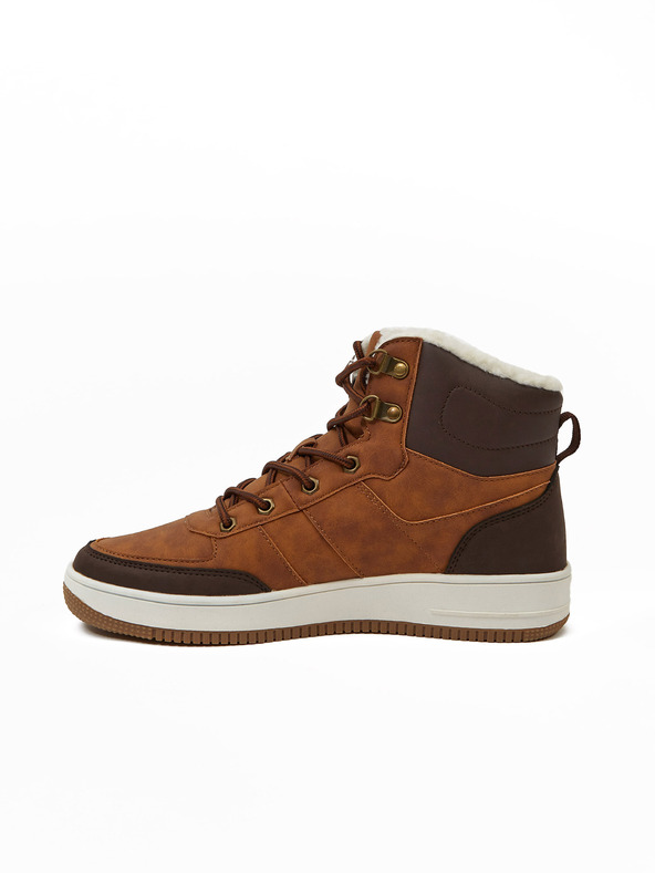 Sam 73 Hnedé semišové zateplené členkové tenisky SAM 73 Fafter