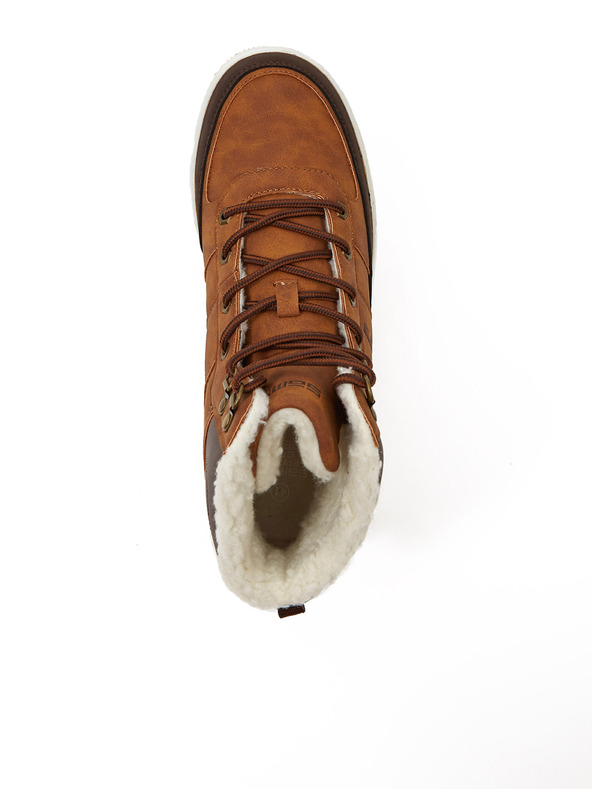 Sam 73 Hnedé semišové zateplené členkové tenisky SAM 73 Fafter