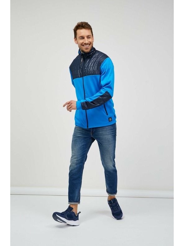 Sam 73 Modrá pánska mikina na zips SAM 73 Judin