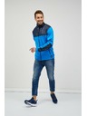 Sam 73 Modrá pánska mikina na zips SAM 73 Judin