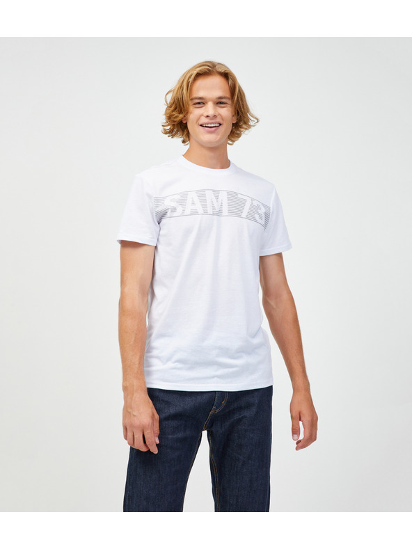 Sam 73 Biele pánske tričko SAM 73 Barry