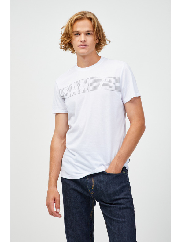 Sam 73 Biele pánske tričko SAM 73 Barry