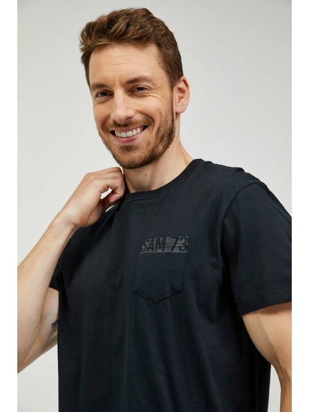 Sam 73 Čierne pánske tričko SAM 73 Quarip