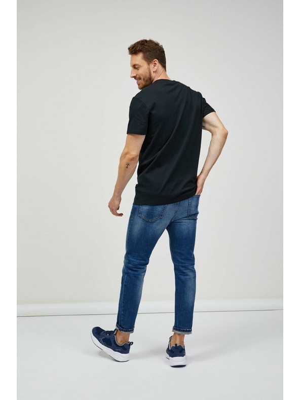 Sam 73 Čierne pánske tričko SAM 73 Quarip