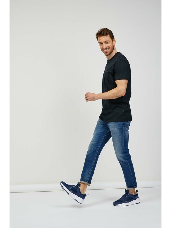 Sam 73 Čierne pánske tričko SAM 73 Quarip