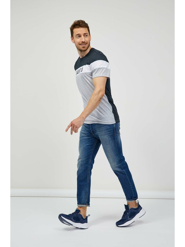 Sam 73 Šedé pánske tričko SAM 73 Kavix