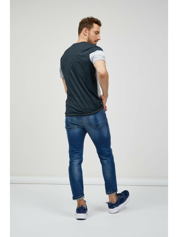 Sam 73 Šedé pánske tričko SAM 73 Kavix