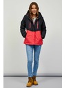 Sam 73 Červeno-čierna dámska bunda SAM 73 Gyasi
