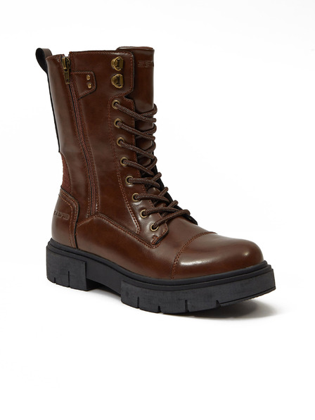 Sam 73 Tmavohnedé dámske nízke čižmy SAM 73 Mapocha