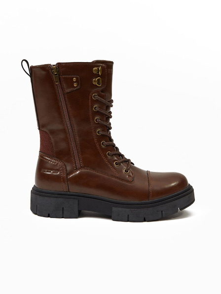 Sam 73 Tmavohnedé dámske nízke čižmy SAM 73 Mapocha