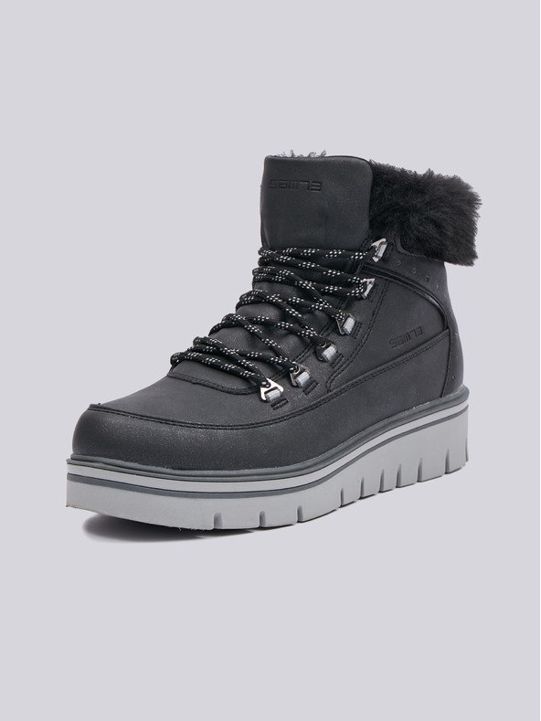 Sam 73 Čierna dámska zimná členková obuv SAM 73 Urubi