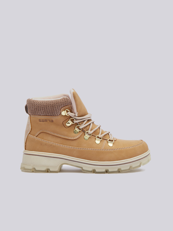 Sam 73 Svetlohnedé dámske zimné členkové čižmy SAM 73 Nasawota