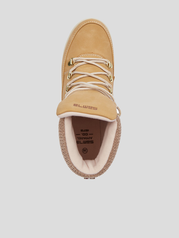 Sam 73 Svetlohnedé dámske zimné členkové čižmy SAM 73 Nasawota