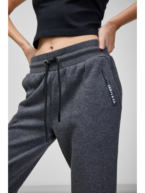 Sam 73 Tmavosivé dámske opálené tepláky SAM 73 Rindi