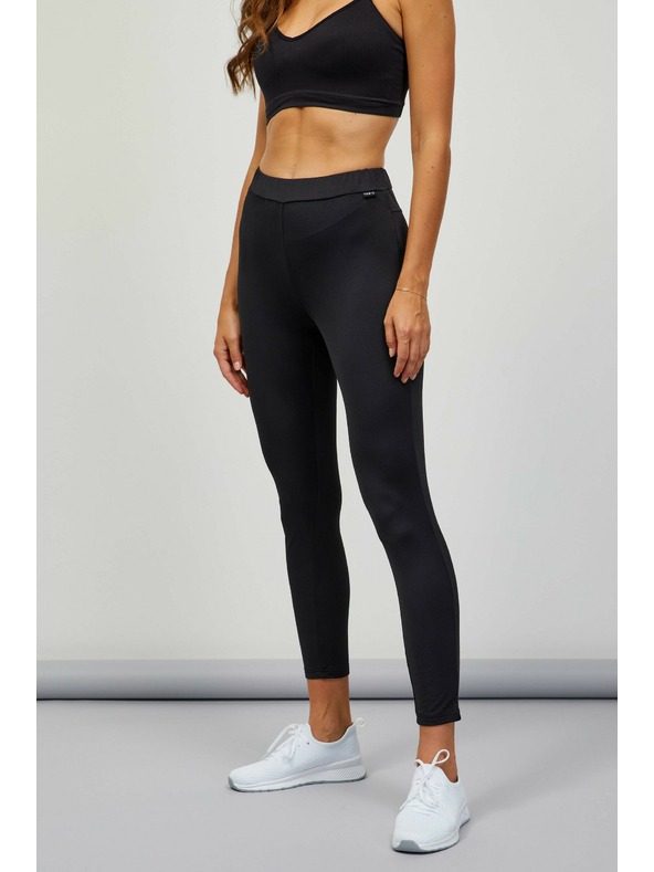 Sam 73 Čierne dámske skrátené legíny SAM 73 Gweha