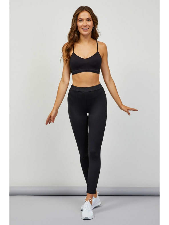 Sam 73 Čierne dámske skrátené legíny SAM 73 Gweha