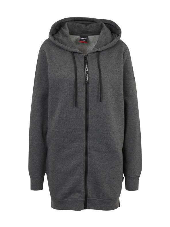 Sam 73 Šedá dámska žíhaná mikina so zipsom SAM 73 Drusilia