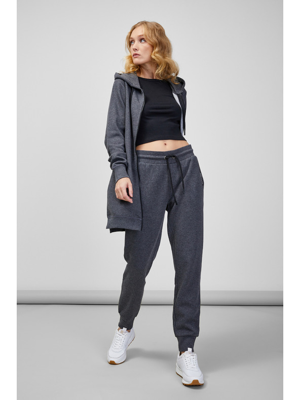 Sam 73 Šedá dámska žíhaná mikina so zipsom SAM 73 Drusilia