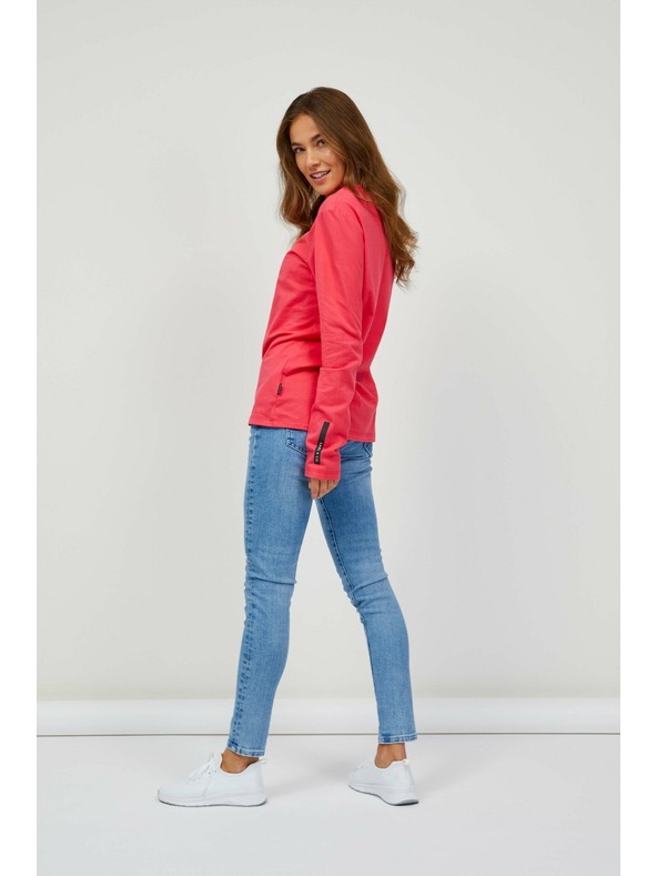 Sam 73 Tmavoružové dámske tričko s dlhým rukávom SAM 73 Sariol