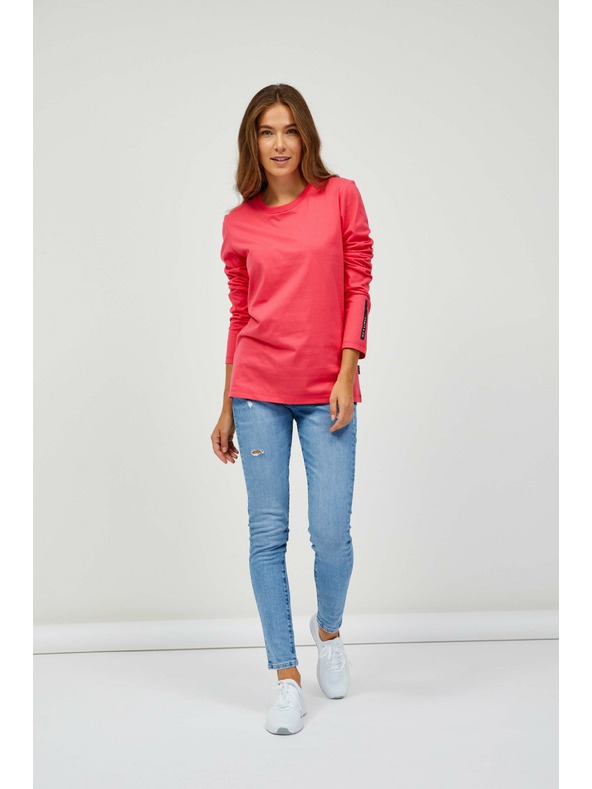 Sam 73 Tmavoružové dámske tričko s dlhým rukávom SAM 73 Sariol