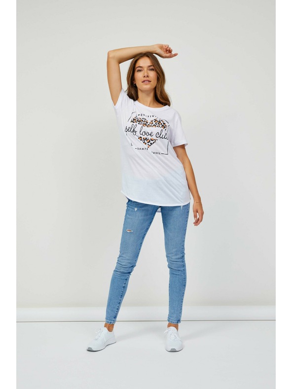 Sam 73 Biele dámske tričko SAM 73 Inathi