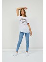 Sam 73 Biele dámske tričko SAM 73 Inathi