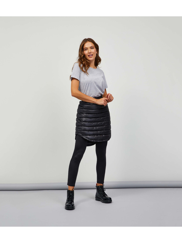 Sam 73 Čierna dámska prešívaná sukňa SAM 73 Colilo