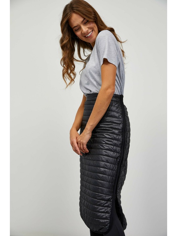 Sam 73 Čierna dámska prešívaná sukňa SAM 73 Denavi