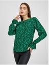 Orsay Čierno-zelená dámska kvetovaná blúzka ORSAY