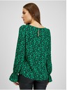 Orsay Čierno-zelená dámska kvetovaná blúzka ORSAY
