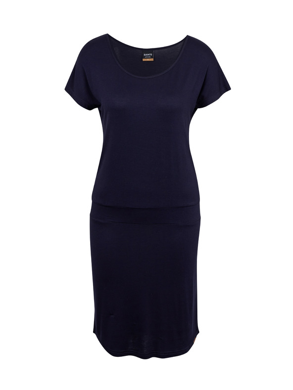 Sam 73 Tmavomodré dámske základné šaty SAM73 Corvus