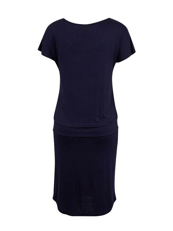Sam 73 Tmavomodré dámske základné šaty SAM73 Corvus