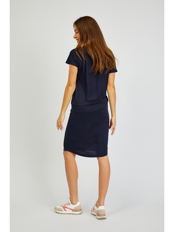Sam 73 Tmavomodré dámske základné šaty SAM73 Corvus