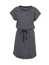 Sam 73 Bielo-čierne dámske pruhované šaty SAM73 Sagitta