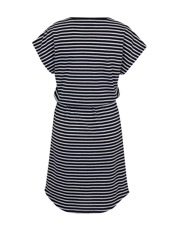 Sam 73 Bielo-čierne dámske pruhované šaty SAM73 Sagitta