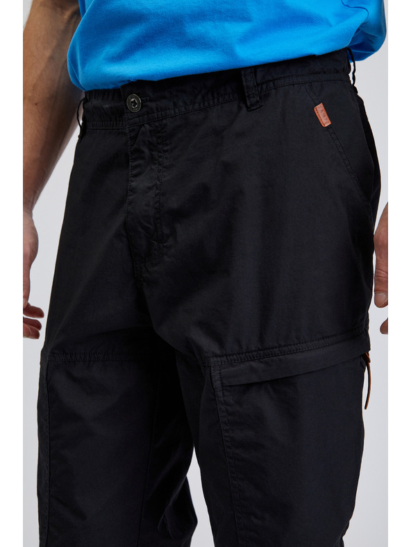 Sam 73 Čierne pánske šortky SAM73 Cygnus