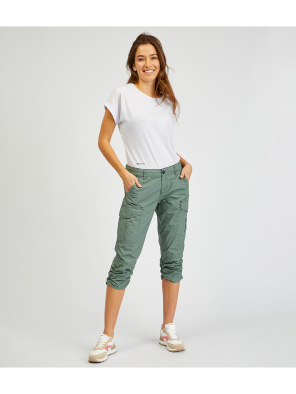 Sam 73 Zelené dámske trojštvrťové nohavice SAM73 Fornax