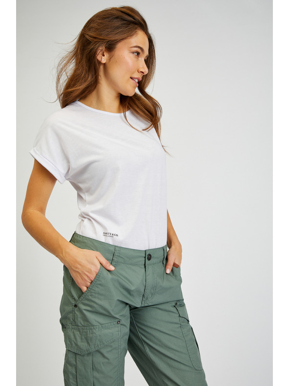 Sam 73 Zelené dámske trojštvrťové nohavice SAM73 Fornax