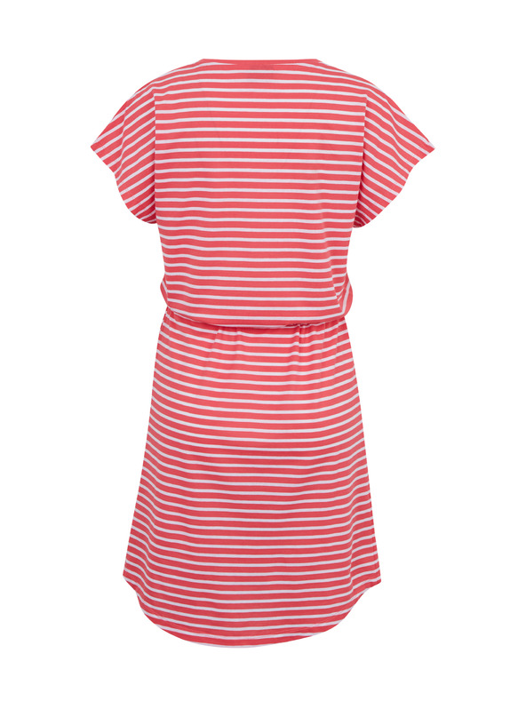 Sam 73 Bielo-červené dámske pruhované šaty SAM73 Sagitta