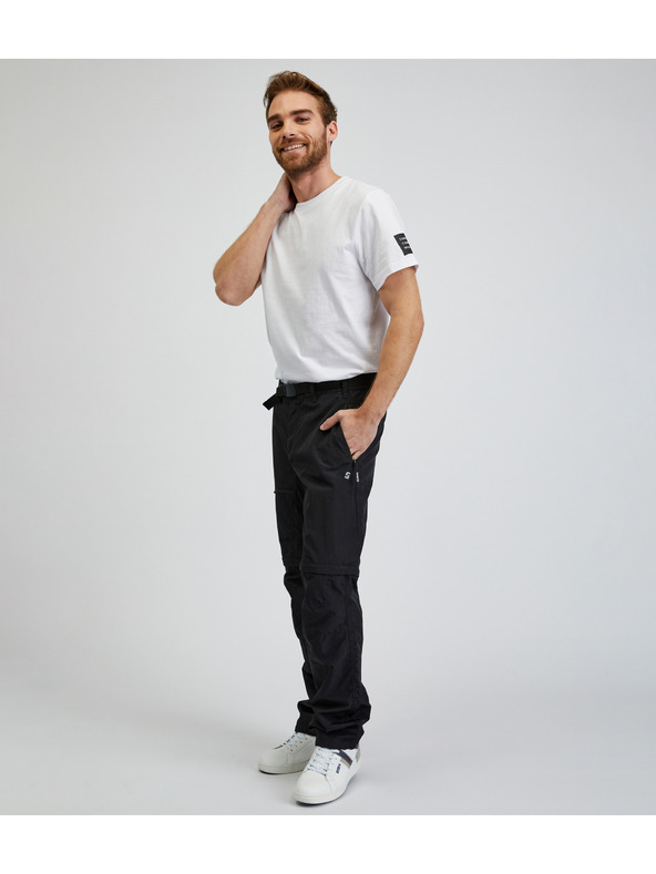 Sam 73 Čierne pánske nohavice s odopínateľnou nohavicou SAM73 Walter