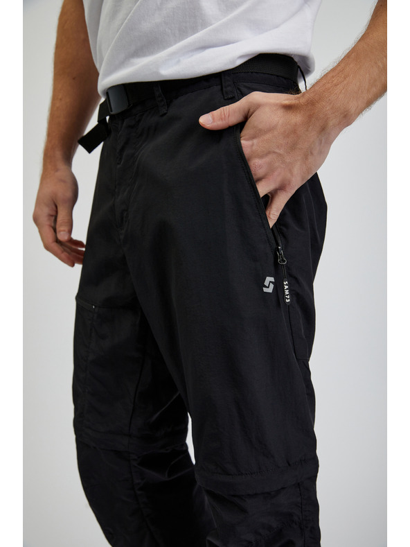 Sam 73 Čierne pánske nohavice s odopínateľnou nohavicou SAM73 Walter
