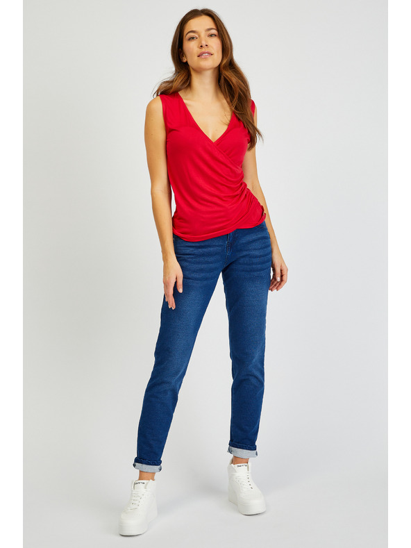 Sam 73 Červené dámske základné tielko SAM73 Lupus