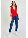 Sam 73 Červené dámske základné tielko SAM73 Lupus