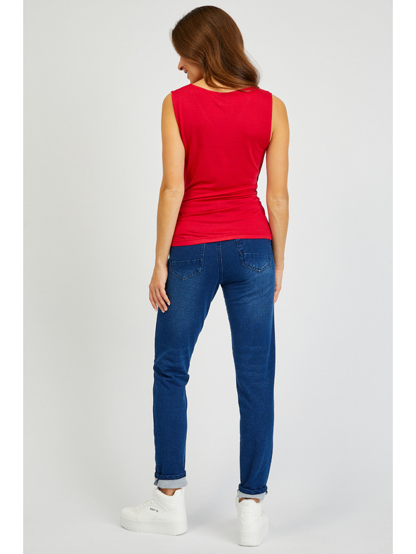 Sam 73 Červené dámske základné tielko SAM73 Lupus