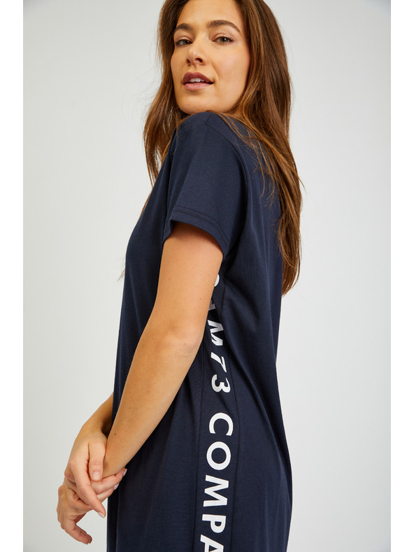 Sam 73 Tmavomodré dámske letné šaty SAM73 Delphinus