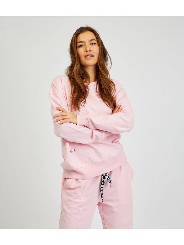 Sam 73 Ružová dámska základná mikina SAM73 Ara
